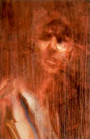 Bill Krebs (detail), 1996, oil on canvas 38x38