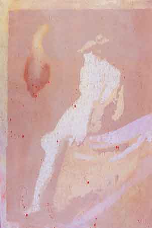Nude (three-quarter view), 2001, Acrylic and oil on linen 72 x 48 inches